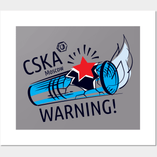 CSKA WARNING (white edition) Posters and Art